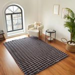 Kaschmir Teppich 7/24 Cosy Premium Bubble Anthrazit 120x180 cm