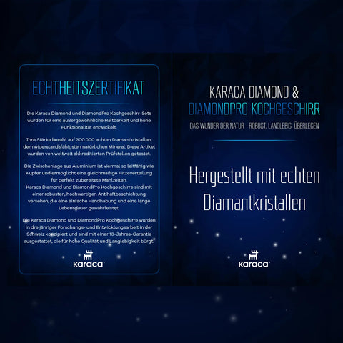 Karaca Biodiamond Kochtopf auf Induktionsbasis 2,3 Liter mit antibakteriellen Griffen