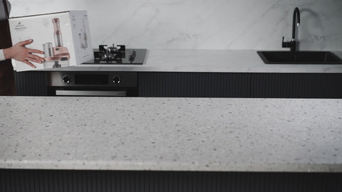 Karaca Mastermaid Prosteel Cam Mutfak Robotu, Uzun Blender, 2500 W, Galaxy Grey